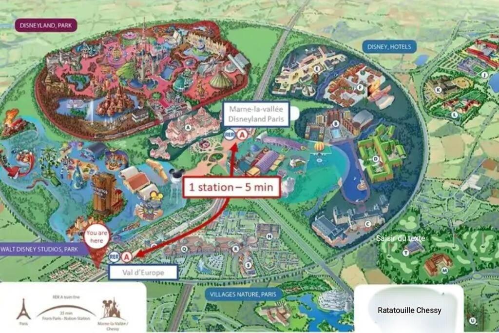 Disney Ratatouille Paris 5Mn Park & Val D'Europe Chessy  Eksteriør bilde